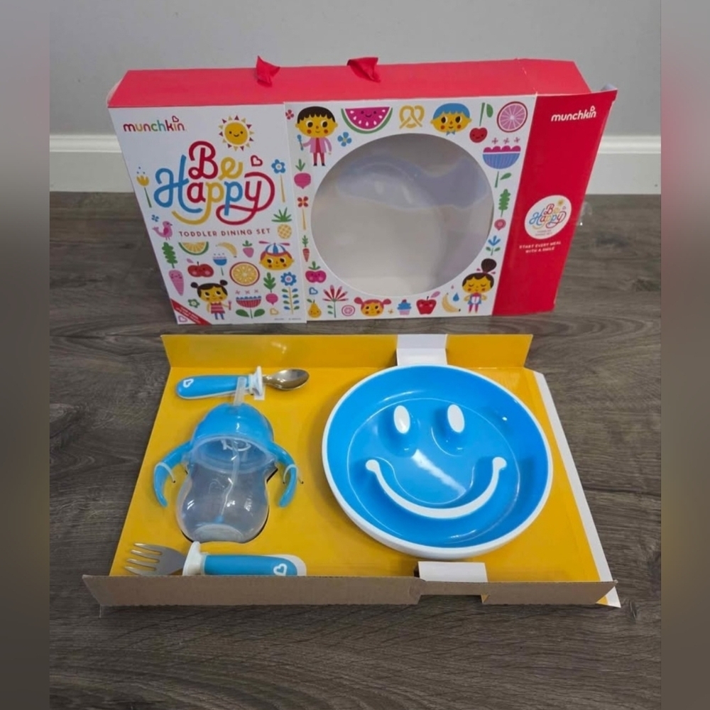 Be Happy Toddler Dining Set By Munchkin NEW